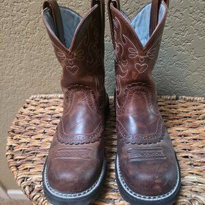 Ariat Boots-Brown leather-9 1/2 B